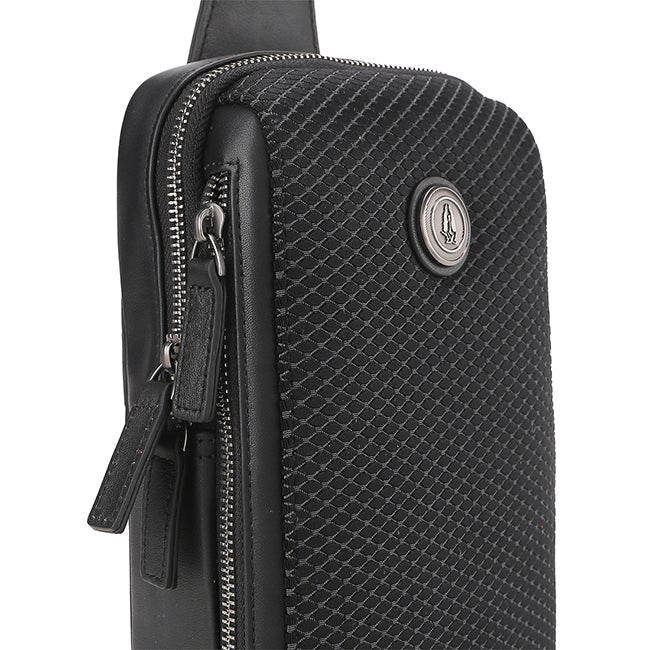 Hush Puppies Tas Pria Telford Chest Bag In Black