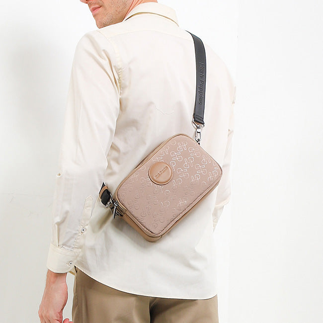 Tyson Clutch / Messenger Bag In Beige