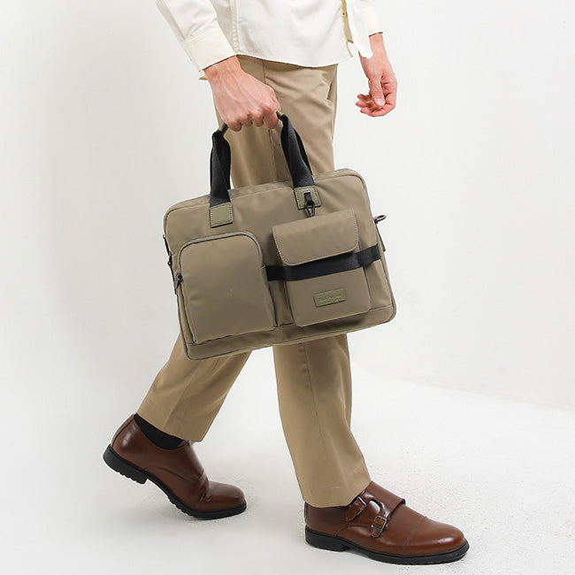 Toby Document Bag (2 In 1) In Light Khaki