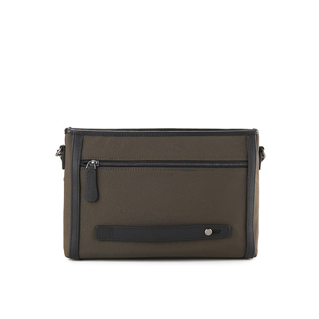 Hush Puppies Pria William Clutch / Messenger Bag In Khaki