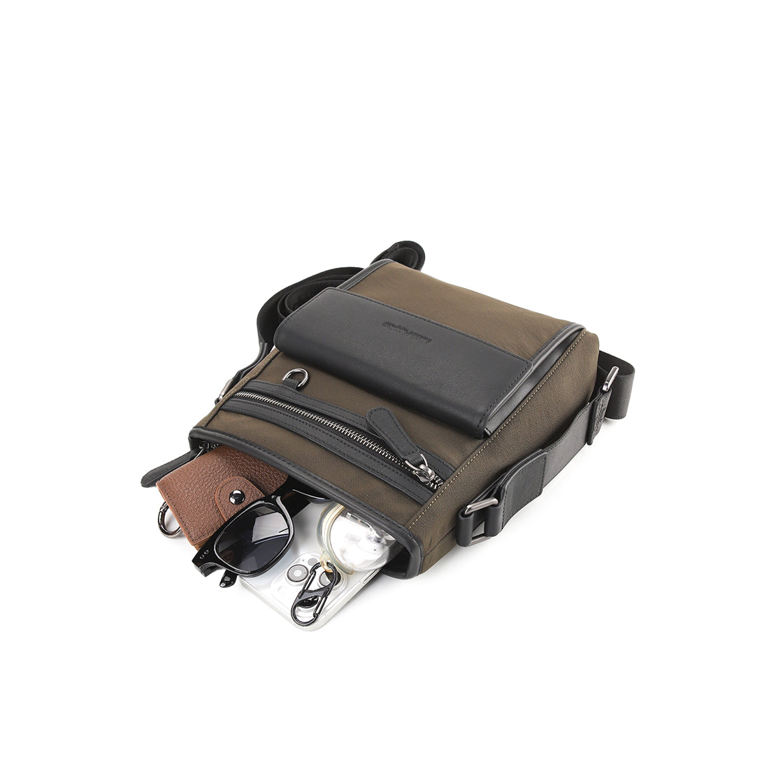 Hush Puppies Pria William Sling Bag In Khaki