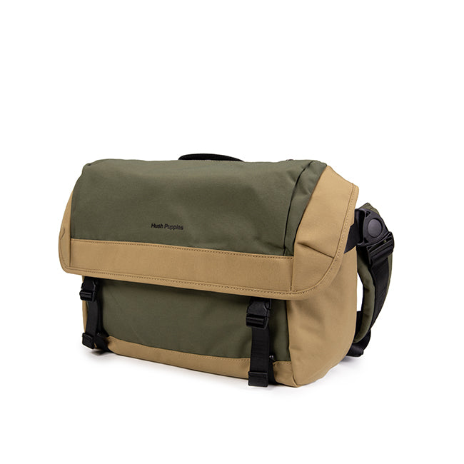 Hush Puppies Tas Pria Porter Messenger Bag In Khaki