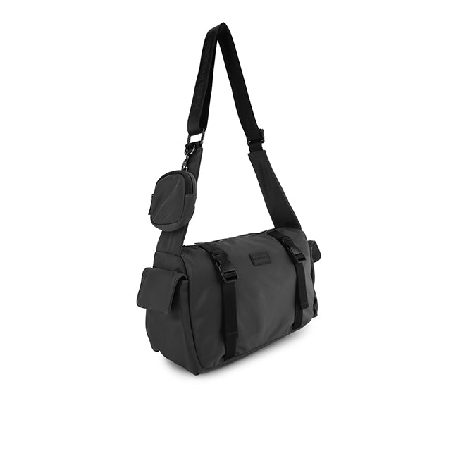 Hush Puppies Tas Pria Titus Messenger Bag In Black