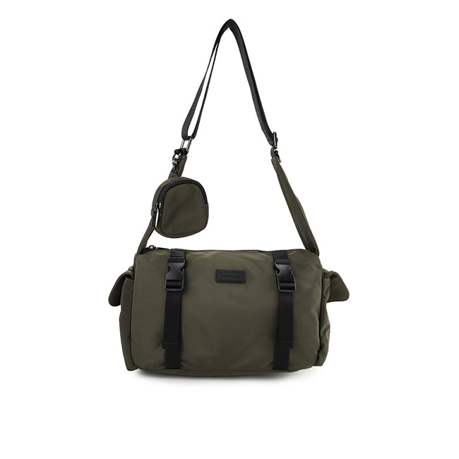 Hush Puppies Tas Pria Titus Messenger Bag In Khaki