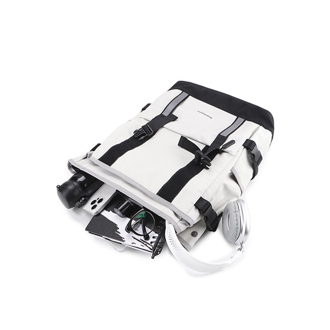 Hush Puppies Tas Pria Tom Backpack In Light Grey