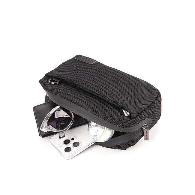 Timmy Clutch / Messenger Bag In Black