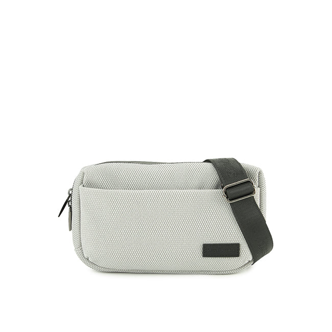 Timmy Clutch / Messenger Bag In Light Grey