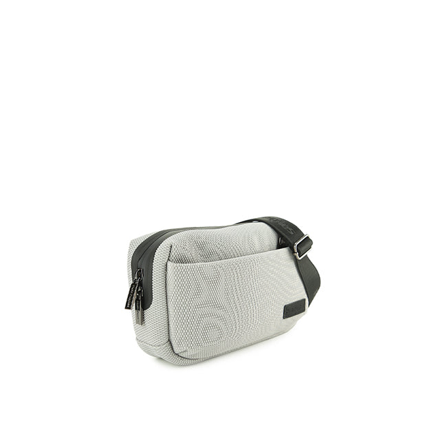 Timmy Clutch / Messenger Bag In Light Grey