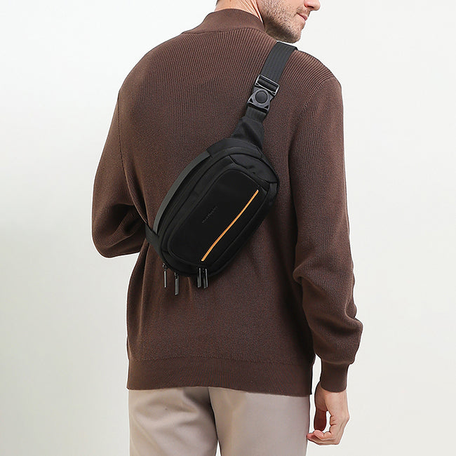 Hush Puppies Men Tayo Waist Bag In Black