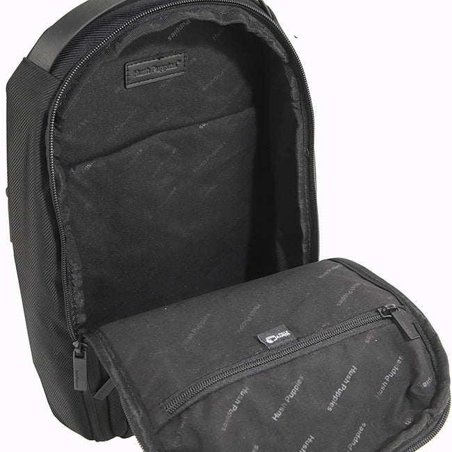Hush Puppies Men Tayo Chest Bag In Black
