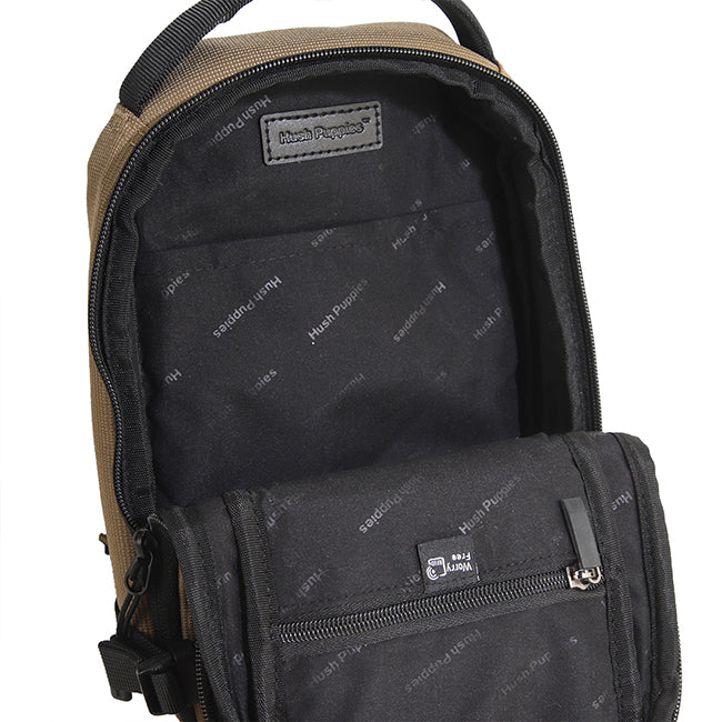 Hush Puppies Men Tanner Chest Bag In Brown