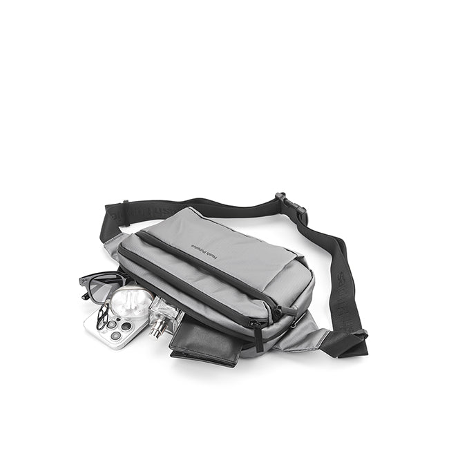 Hush Puppies Men Ash Waist Bag In Silver