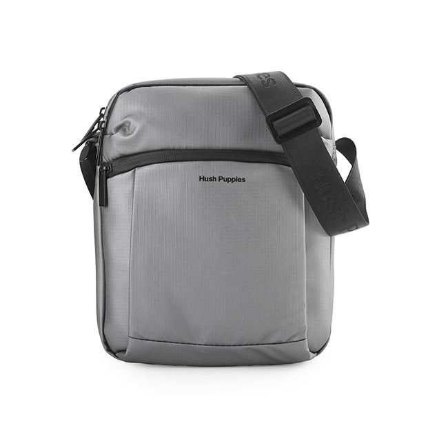 Hush Puppies Men Ash Sling Bag In Silver