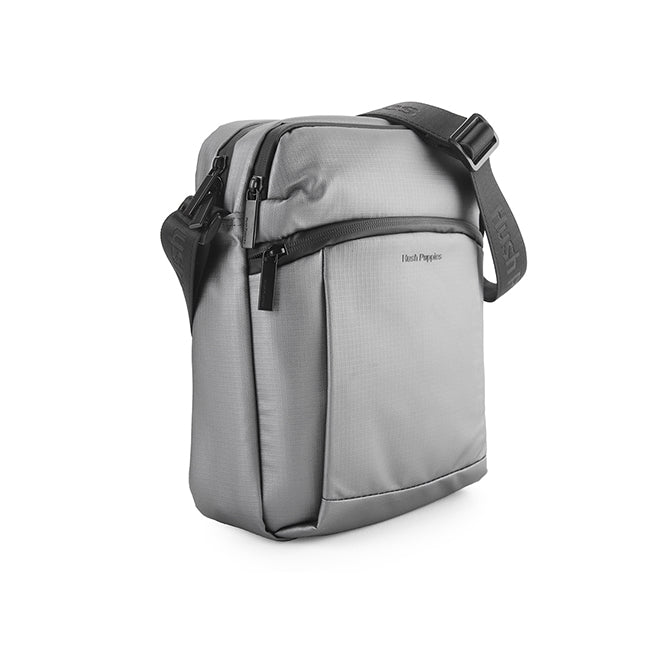 Hush Puppies Men Ash Sling Bag In Silver