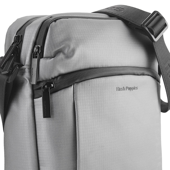 Hush Puppies Men Ash Sling Bag In Silver