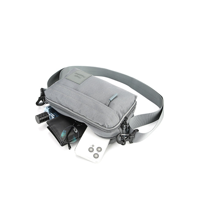 Hush Puppies Tas Pria Sling Bag Zon Messenger Bag -S In Grey