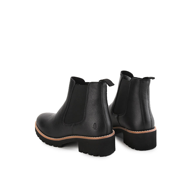 Hush Puppies Sepatu Wanita Others Amelia Chelsea In Bold Black Leather