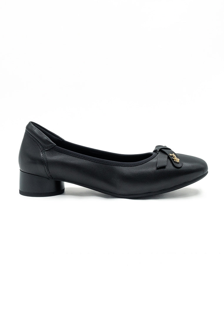 Hush Puppies Sepatu Wanita Flats Kendall Bowie In Black