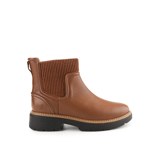 Hush Puppies Sepatu Wanita Jodie Chelsea In Cognac Leather