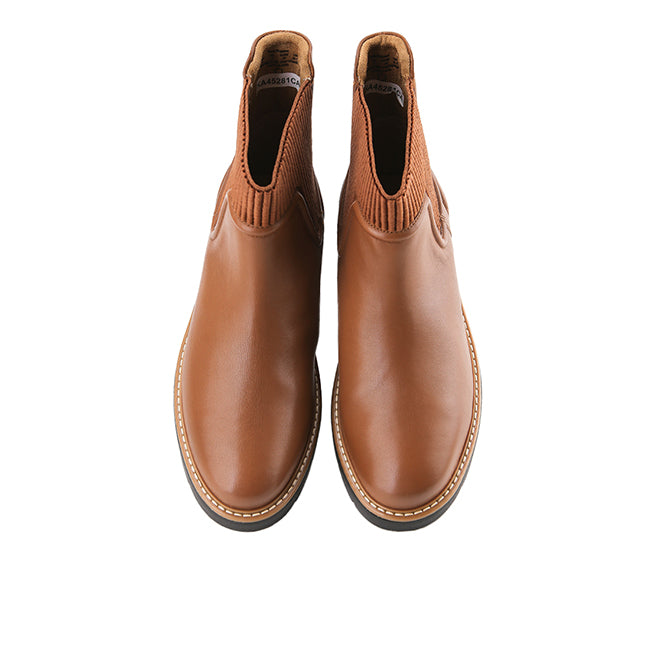 Hush Puppies Sepatu Wanita Jodie Chelsea In Cognac Leather