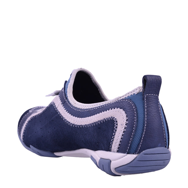 Hush Puppies Sepatu Lace Up Wanita Ladies Casual - Qualify In Navy Leather