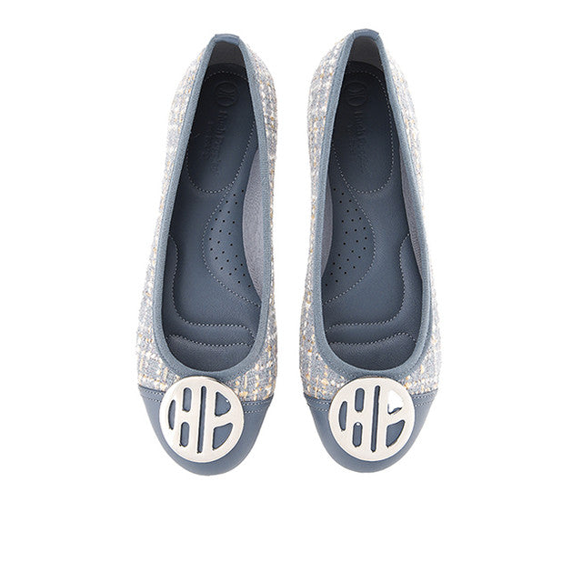 Hush Puppies Sepatu Wanita Flats Samantha Twilly In Blue