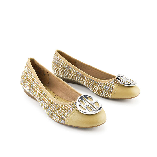 Hush Puppies Sepatu Wanita Flats Samantha Twilly In Khaki