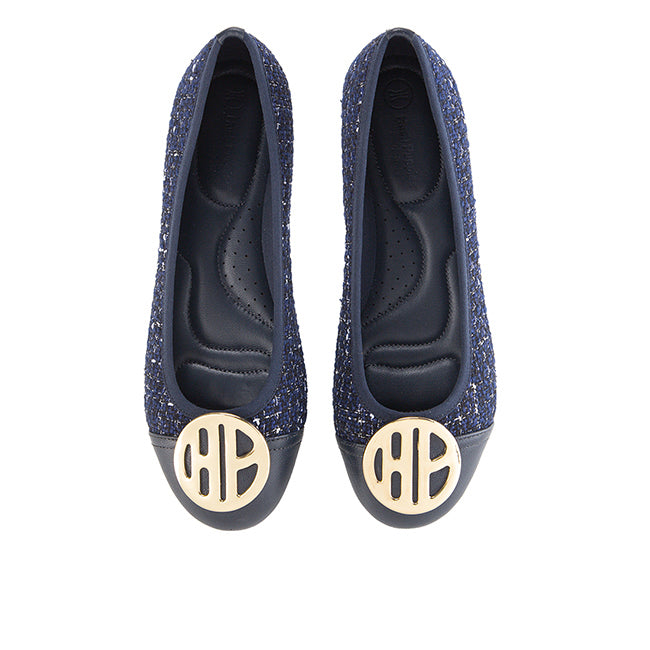 Hush Puppies Sepatu Wanita Flats Samantha Twilly In Navy