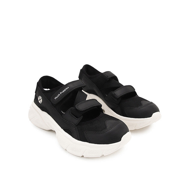 Hush Puppies Sepatu Wanita Sling Back Movement Hybrid In Bold Black Leather