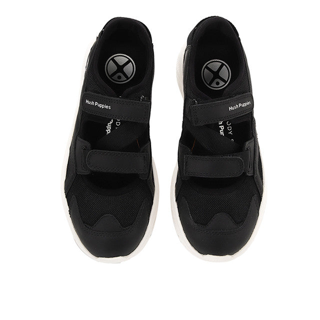 Hush Puppies Sepatu Wanita Sling Back Movement Hybrid In Bold Black Leather