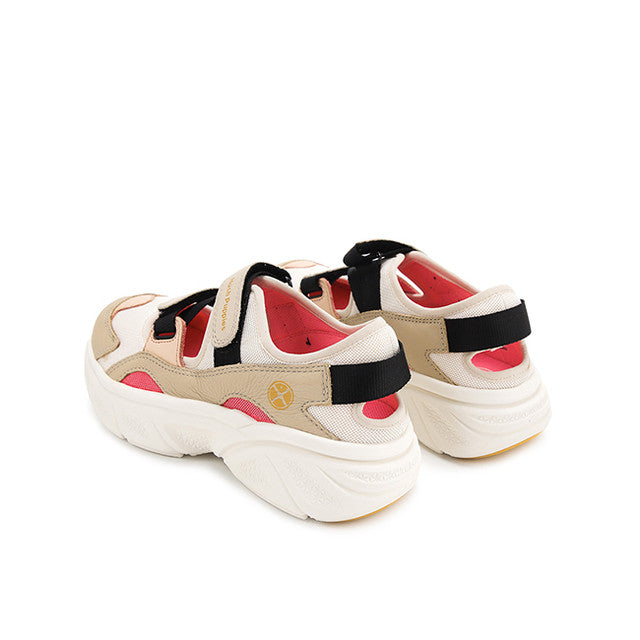 Hush Puppies Sepatu Wanita Sling Back Movement Hybrid In Soft Taupe Leather