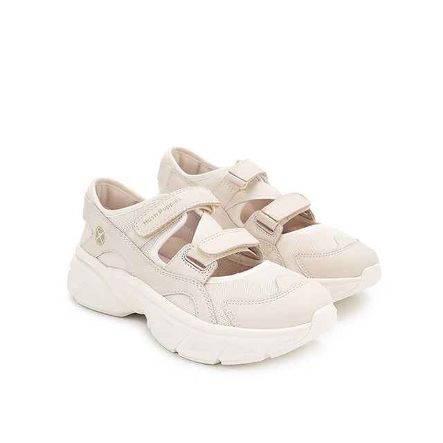 Hush Puppies Sepatu Wanita Sling Back Movement Hybrid In White Leather