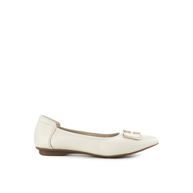 Hush Puppies Shoes Wanita Flats Channel In Beige