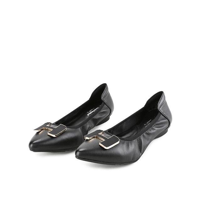 Hush Puppies Shoes Wanita Flats Channel In Black