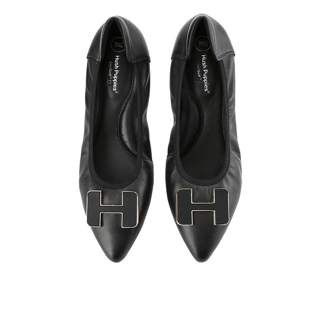 Hush Puppies Shoes Wanita Flats Channel In Black