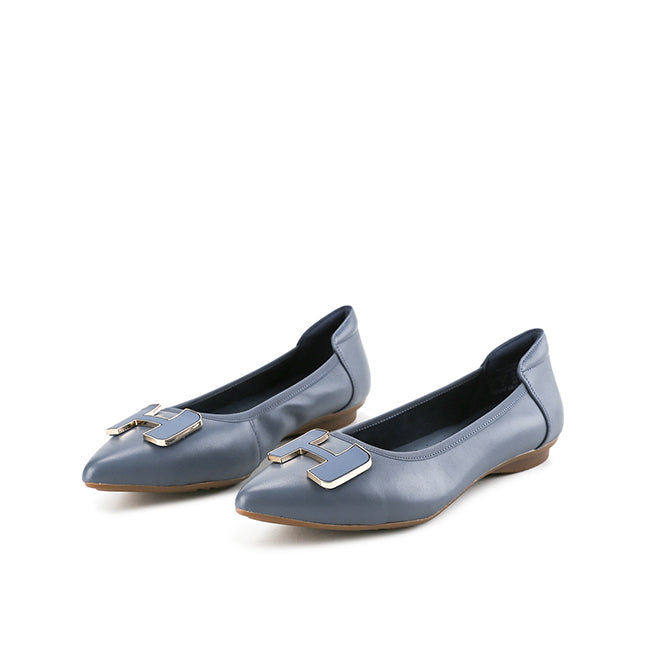 Hush Puppies Shoes Wanita Flats Channel In Blue