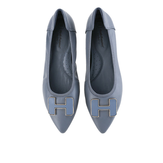 Hush Puppies Shoes Wanita Flats Channel In Blue