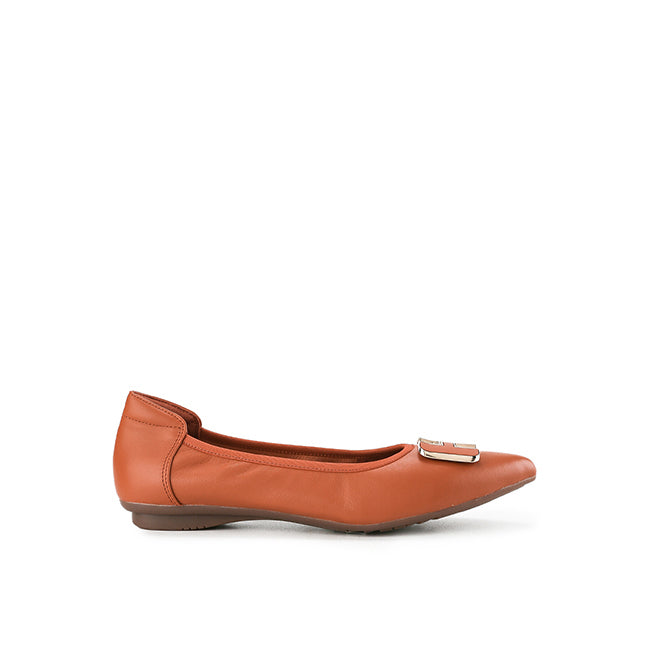 Hush Puppies Shoes Wanita Flats Channel In Orange