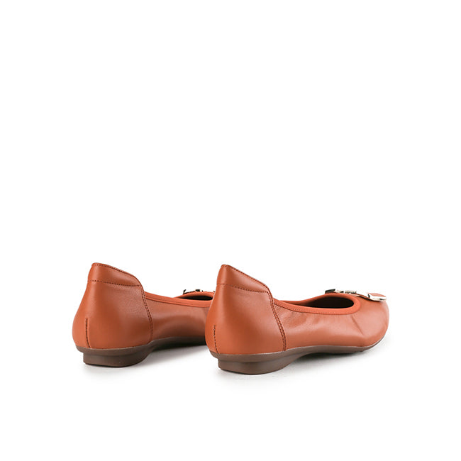 Hush Puppies Shoes Wanita Flats Channel In Orange