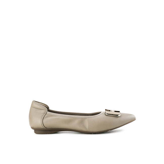 Hush Puppies Shoes Wanita Flats Channel In Taupe