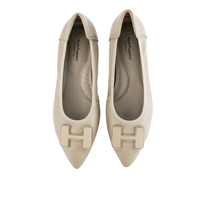 Hush Puppies Shoes Wanita Flats Channel In Taupe