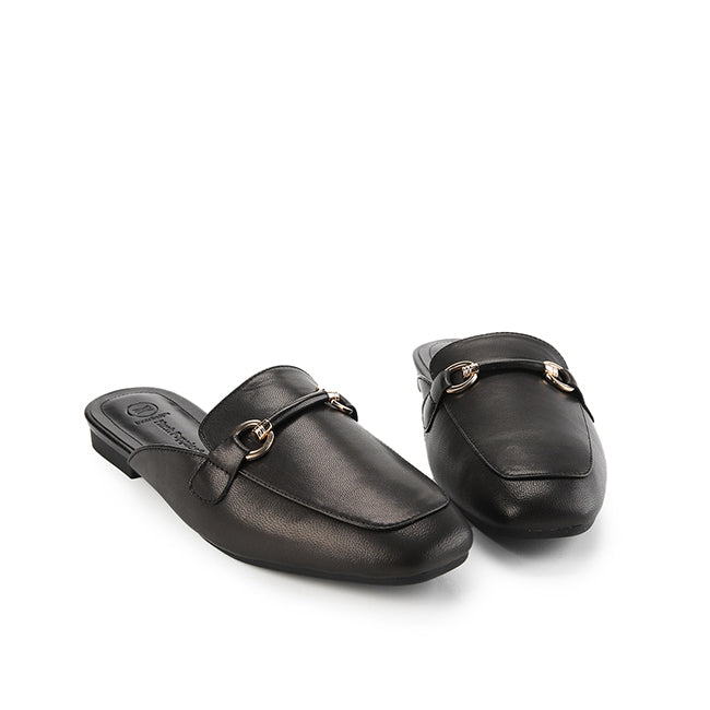 Hush Puppies Sandal Wanita Flats Madison Jansen In Black