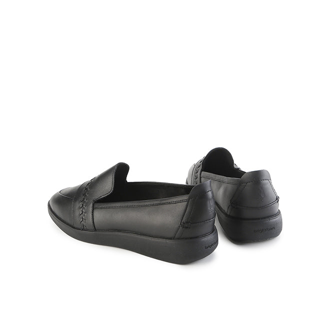 Aura Loafer In Bold Black Leather