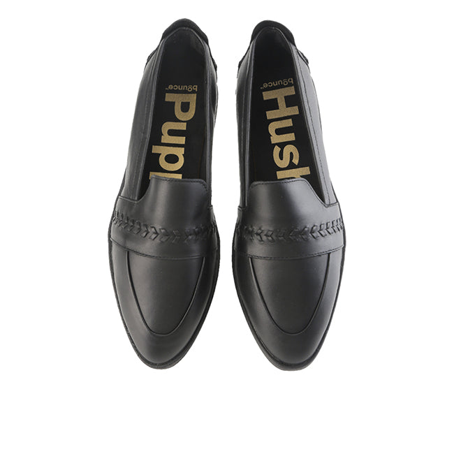 Aura Loafer In Bold Black Leather