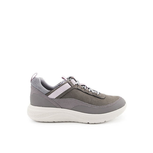 Hush Puppies Sepatu Wanita Lace Up Elevate Wthr Laceup In Charcoal Grey Nubuck