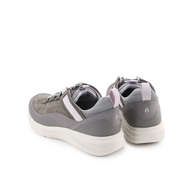 Hush Puppies Sepatu Wanita Lace Up Elevate Wthr Laceup In Charcoal Grey Nubuck