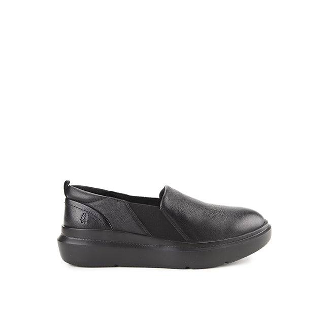 Joy Slip-On In Bold Black Leather