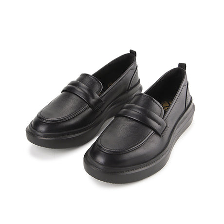 Joy Penny Loafer In Bold Black Leather