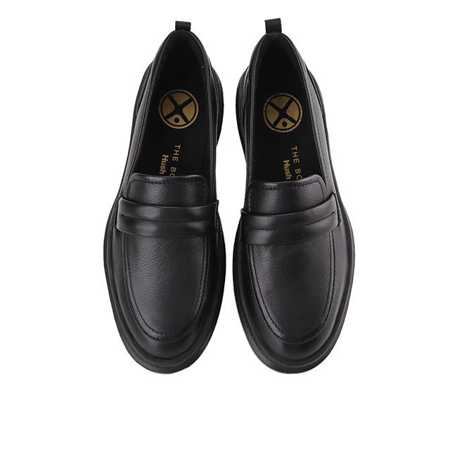 Joy Penny Loafer In Bold Black Leather