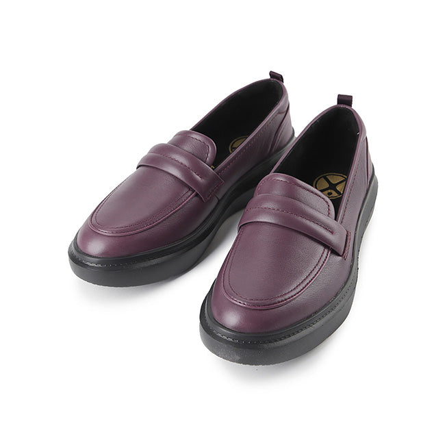 Hush Puppies Women Shoes Joy Penny Loafer In Fig Leather